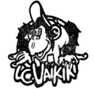 LC Waikiki’nin siyah beyaz arşiv logosu: muza tutunan çizgi film maymunu ve markanın adı