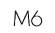 The letters “M6” in light type